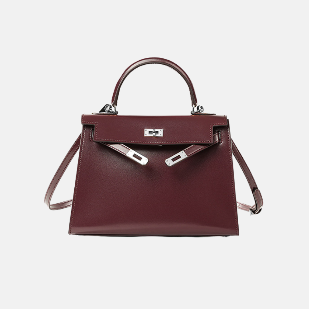 Lućia - Luxuriöse Echtleder Handtasche mit Henkel & in meheren Farben