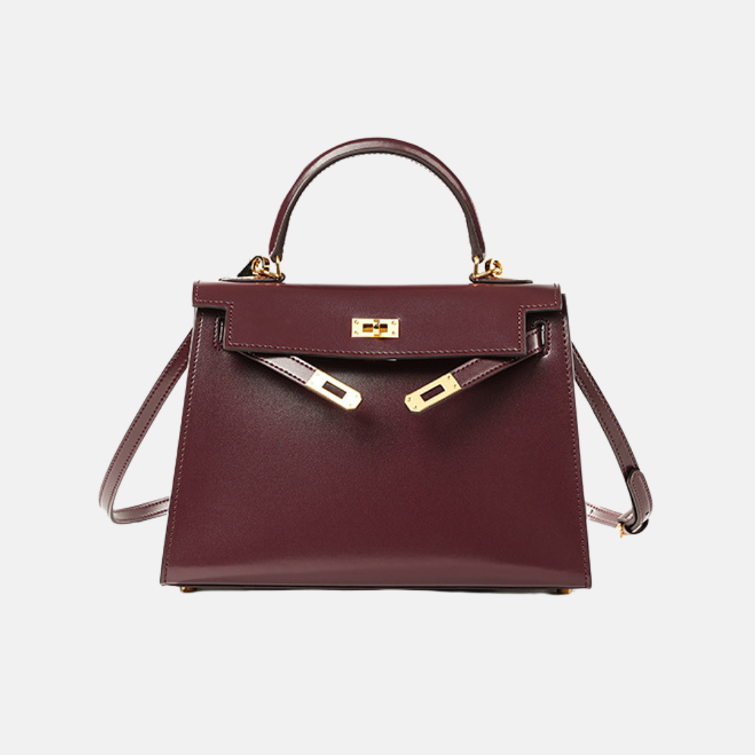 Lućia - Luxuriöse Echtleder Handtasche mit Henkel & in meheren Farben