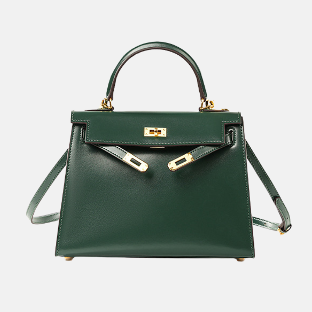 Lućia - Luxuriöse Echtleder Handtasche mit Henkel & in meheren Farben